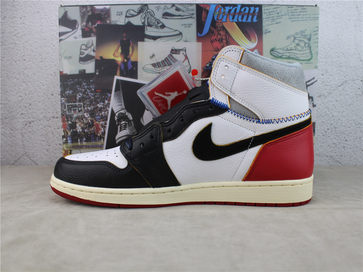 LJR Batch Union LA x Air Jordan 1 Retro High NRG Black Toe  BV1300-106